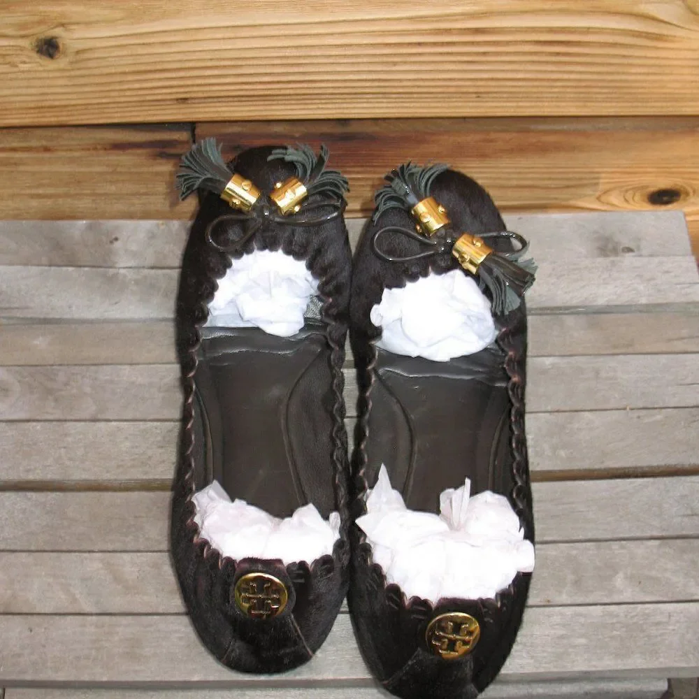 Tory Burch Black Ballet Flats